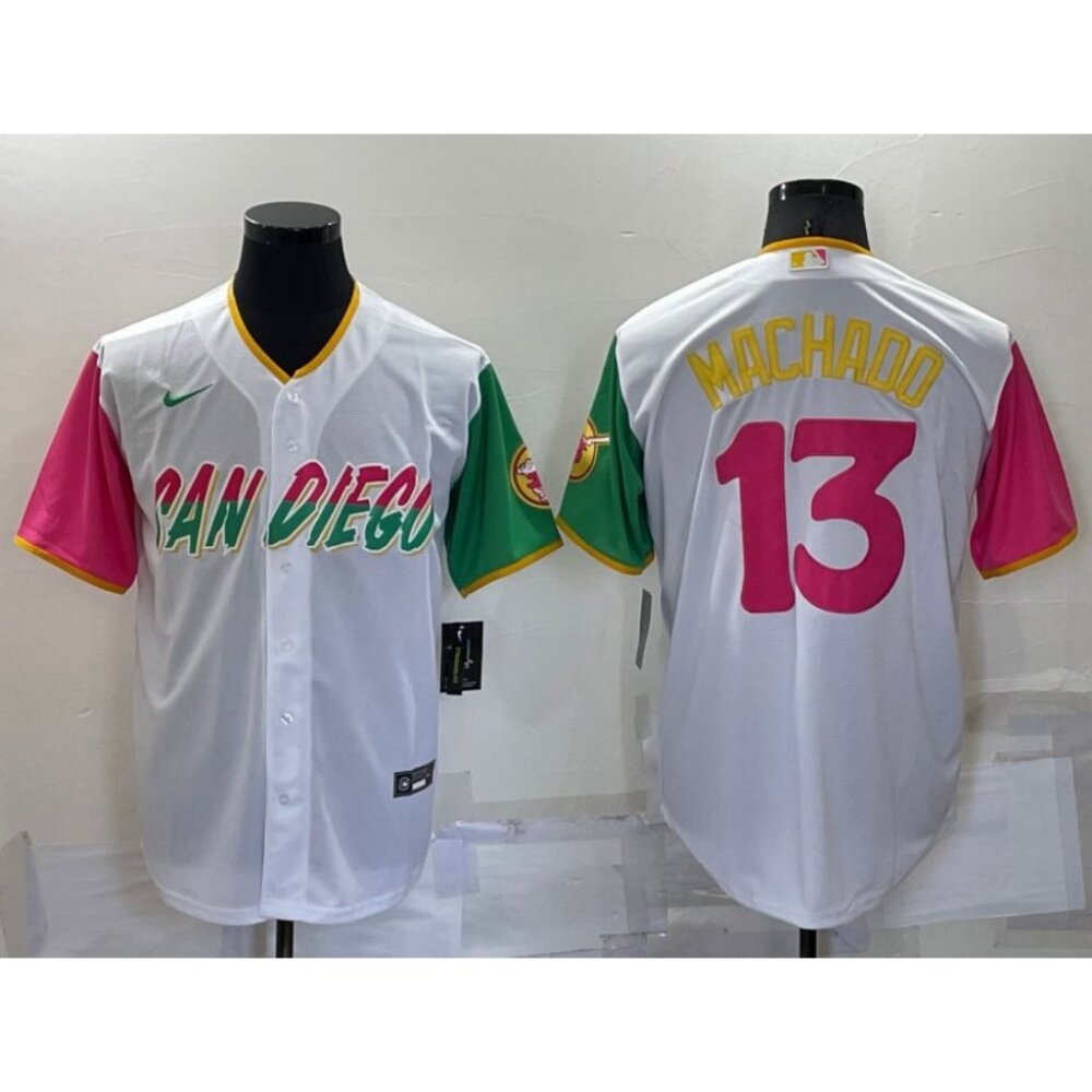 Kids/Youths-#13 Manny Machado White City Stitched Jersey